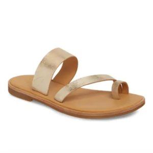 KORK-EASE Pine Sandal Toe Loop Strappy Gold 8 Tan